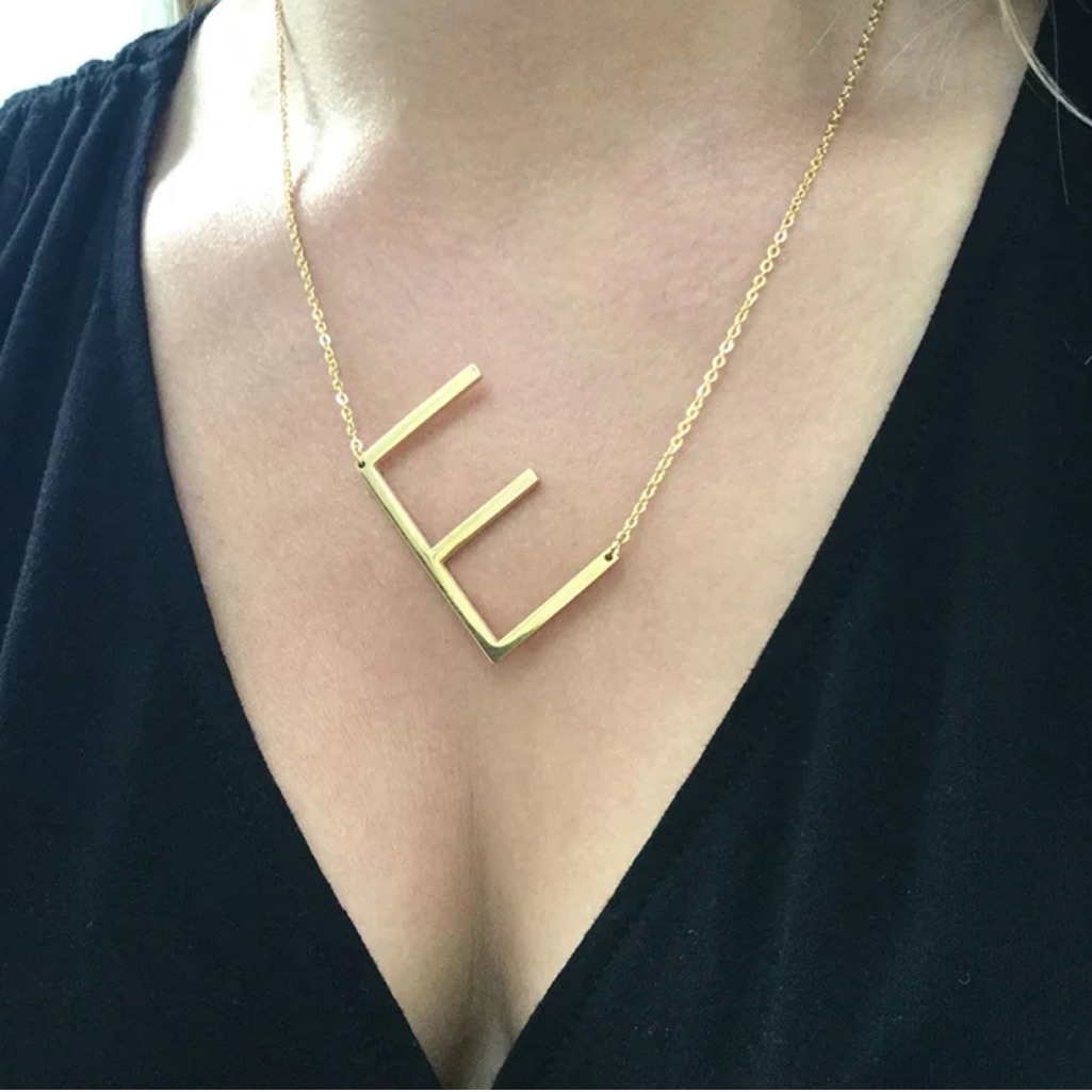 Initial E Necklace